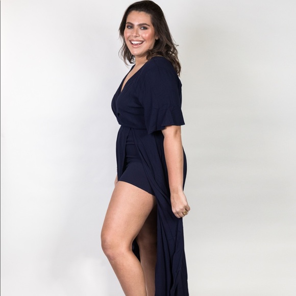 Plus Size ‘Empress' Maxi Romper - Picture 5 of 8